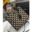 Borsa Prada Small Symbole Tessuto Jacquard Nera