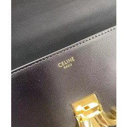 Celine Borse Imitazioni A Tracolla Catena Triomphe Pelle Di Vitello Lucida Nera