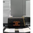 Celine Borsa a tracolla con catena Cuir Triomphe 199242 Henna