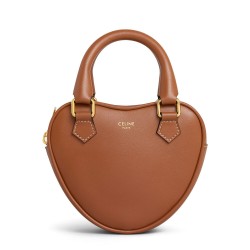 Celine Cuore Medio Pelle Di Vitello Liscia Caffè