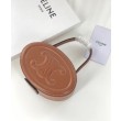 Celine Ovale Minaudiere Cuir Triomphe Pelle Di Vitello Liscia Caffè