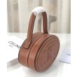Celine Ovale Minaudiere Cuir Triomphe Pelle Di Vitello Liscia Caffè