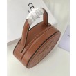 Celine Ovale Minaudiere Cuir Triomphe Pelle Di Vitello Liscia Caffè