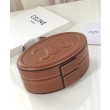 Celine Ovale Minaudiere Cuir Triomphe Pelle Di Vitello Liscia Caffè