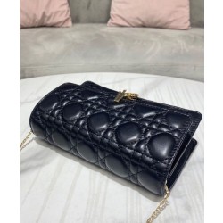 Christian Dior Borse Firmate Replica a tracolla Lady Dior nera