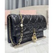 Christian Dior Borse Firmate Replica a tracolla Lady Dior nera