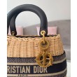 Christian Dior Borse Imitazioni Lady Dior media albicocca