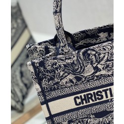 Christian Dior Imitazioni borse griffate piccola Dior Book Tote blu scuro
