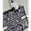 Christian Dior Imitazioni borse griffate piccola Dior Book Tote blu scuro