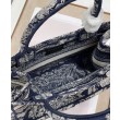 Christian Dior Imitazioni borse griffate piccola Dior Book Tote blu scuro