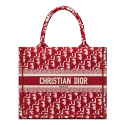 Christian Dior Borsa piccola Dior Book Tote rossa