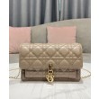 Christian Dior Lady Dior Chain Pouch Albicocca