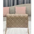 Christian Dior Lady Dior Chain Pouch Albicocca