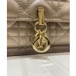 Christian Dior Lady Dior Chain Pouch Albicocca