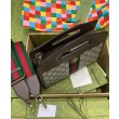Gucci Ophidia Borsa Piccola Con Web 693724 Blu Scuro