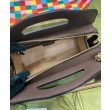 Gucci Ophidia Borsa Piccola Con Web 693724 Blu Scuro
