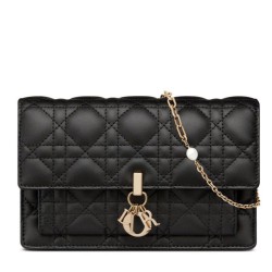Christian Dior Borse Firmate Replica a tracolla Lady Dior nera