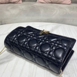 Christian Dior Borse Firmate Replica a tracolla Lady Dior nera