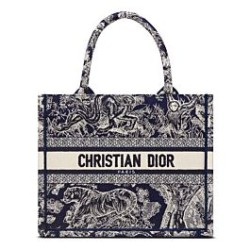 Christian Dior Imitazioni borse griffate piccola Dior Book Tote blu scuro