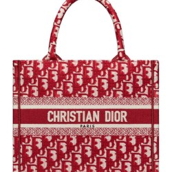 Christian Dior Borsa piccola Dior Book Tote rossa