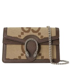 Gucci Dionysus Jumbo GG Super Mini Borse Firmate Replica 476432 Marrone