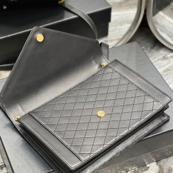 YSL Saint Laurent Gaby Satchel Pelle Di Agnello Trapuntata Nera YSL Saint Laurent Gaby Satchel Pelle Di Agnello Trapuntata Nera