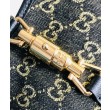 Imitazione Borsa a tracolla piccola Gucci Jackie 1961 678843 nera