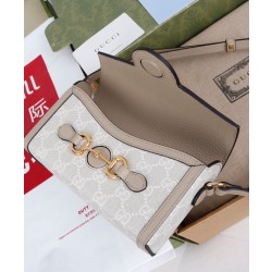Imitazione Borse Replica mini Gucci Horsebit 1955 699296 Crema