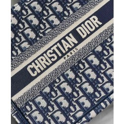 Imitazione Christian Dior Borsa piccola Dior Book Tote blu scuro
