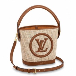 Borsa a secchiello Louis Vuitton Petit Rafia M59962