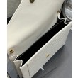 YSL Saint Laurent Gaby Satchel Pelle Di Agnello Trapuntata Bianca