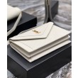 YSL Saint Laurent Gaby Satchel Pelle Di Agnello Trapuntata Bianca