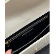 YSL Saint Laurent Gaby Satchel Pelle Di Agnello Trapuntata Bianca