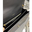 YSL Saint Laurent Gaby Satchel Pelle Di Agnello Trapuntata Nera