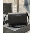 YSL Saint Laurent Gaby Satchel Pelle Di Agnello Trapuntata Nera
