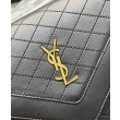 YSL Saint Laurent Gaby Satchel Pelle Di Agnello Trapuntata Nera