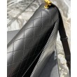 YSL Saint Laurent Gaby Satchel Pelle Di Agnello Trapuntata Nera