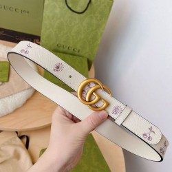 Miglior Prezzo Cintura sottile Gucci GG Marmont 625839 30mm Oro Replica