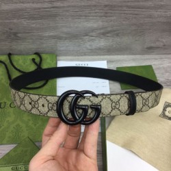 Miglior Prezzo Cintura sottile Gucci GG Marmont 414516 Marrone Replica
