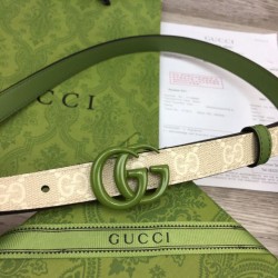 Sito Replica Cintura sottile Gucci GG Marmont 409417 20mm Verde imitazioni Miglior Prezzo Cintura sottile Gucci GG Marmont 409417 20mm Verde Replica