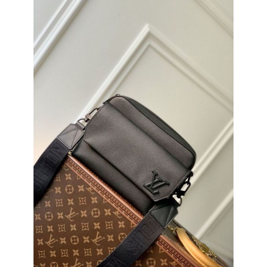 Miglior Prezzo Borse Firmate Replica LV Fastline Messenger LV Aerogram M22482 Nera 