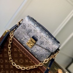 Miglior Prezzo Borsa Louis Vuitton Louis Vuitton M22834 Pochette Métis East West Blu Replica