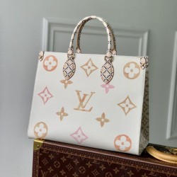 Miglior Prezzo Borsa Louis Vuitton OnTheGo MM M22975 Beige Replica