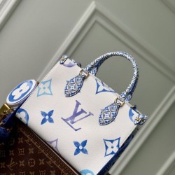 Sito Replica Borsa Louis Vuitton OnTheGo PM M22976 Blu imitazioni Miglior Prezzo Borsa Louis Vuitton OnTheGo PM M22976 Blu Replica