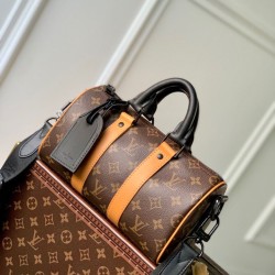 Miglior Prezzo Louis Vuitton M46687 Louis Vuitton Keepall Bandouliere 25 Tela Monogram Macassar Replica