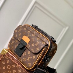Miglior Prezzo Borse Imitazioni a tracolla Louis Vuitton S-Lock M46688 Monogramma Macassar Replica