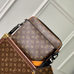 Miglior Prezzo Borsa da uomo Louis Vuitton Trio Messenger M46694 Monogram Macassar Replica