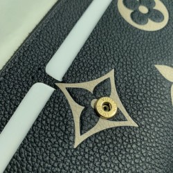 Portafoglio Louis Vuitton Emilie Monogramma bicolore M82340 Nero