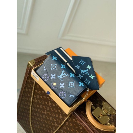 Sito Replica Borsa a catena LV Félicie Pochette M82349 Blu imitazioni Miglior Prezzo Borsa a catena LV Félicie Pochette M82349 Blu Replica