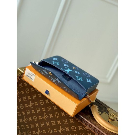 Sito Replica Borsa a catena LV Félicie Pochette M82349 Blu imitazioni Miglior Prezzo Borsa a catena LV Félicie Pochette M82349 Blu Replica